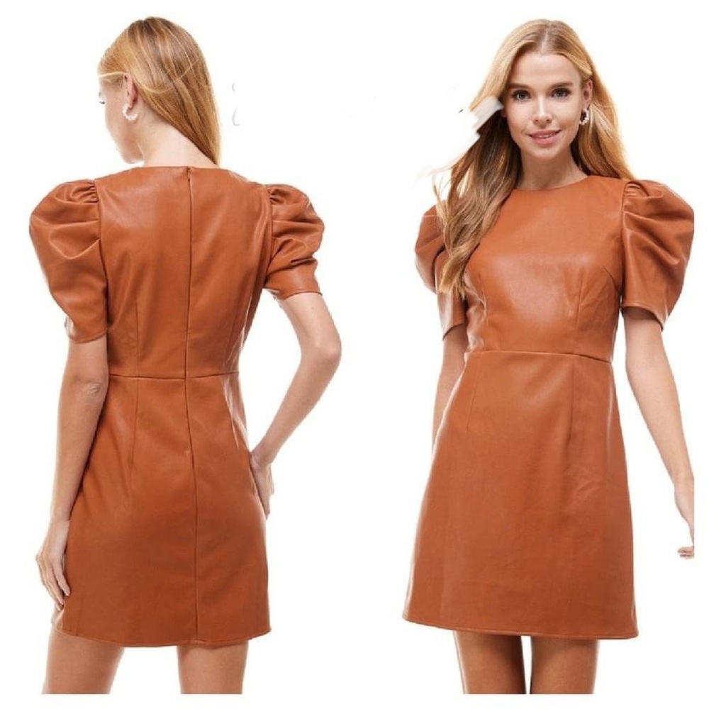 Vegan leather dress Size 10/L